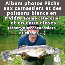 Album photos Pêche aux carnassiers et des poissons blancs en rivières et en eaux closes.